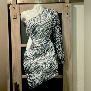 Hello Molly Zebra, cut out mini dress. Nwt